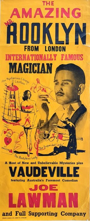 Amazing Mr Rooklyn Nz Daybill Magic Poster And Joe Lawman (1)