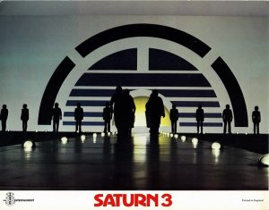 Saturn 3 Uk Lobby Card Kirk Douglas Farrah Fawcett (1)