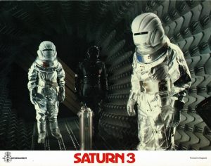 Saturn 3 Uk Lobby Card Kirk Douglas Farrah Fawcett (3)