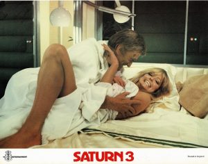 Saturn 3 Uk Lobby Card Kirk Douglas Farrah Fawcett (4)