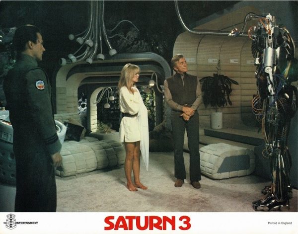 Saturn 3 Uk Lobby Card Kirk Douglas Farrah Fawcett (5)