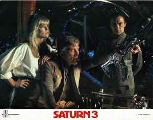 Saturn 3 Uk Lobby Card Kirk Douglas Farrah Fawcett (7)