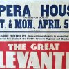 The Great Levante Nz Daybill Poster Opera House P (1)
