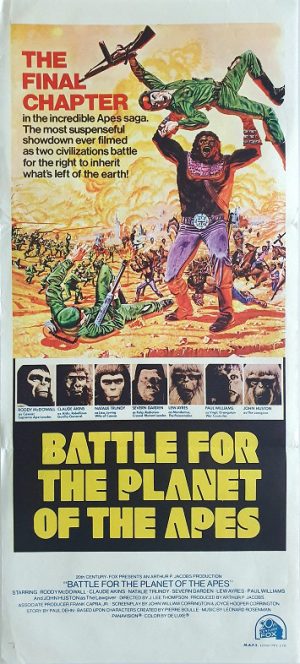 Battle For The Planet Of The Apes Australian Daybill Movie Poster (5) Edited
