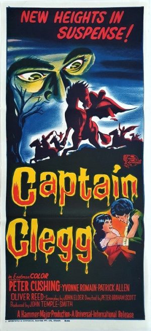 Captain Clegg Australian Daybill Movie Poster Hammer Horror