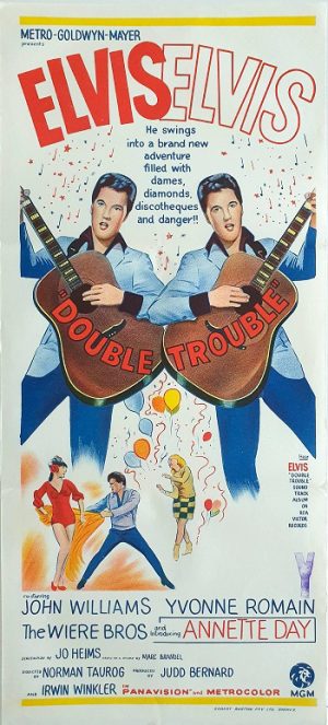 Double Trouble Elvis Presley Australian Daybill Movie Poster (3) Edited