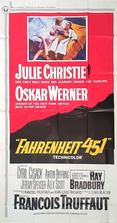 Fahrenheit 451 Us 3 Sheet Movie Poster (1) Edited