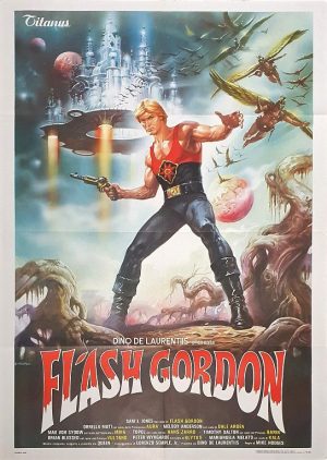 Flash Gordon Italian One Piece Movie Poster Queen (1)