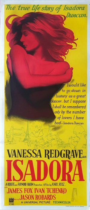 Isadora Australian Daybill Movie Poster (16) Edited