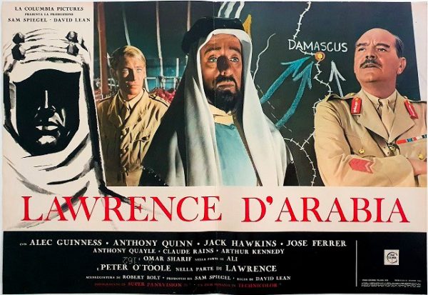 Lawrence Of Arabia Italian Locandina Movie Poster David Lean Jack Hawkins Alec Guiness Anthony Quinn Omar Sharif (6) Edited
