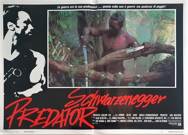 Predator Arnold Schwarzenegger Italian Photobusta Movie Poster (1)