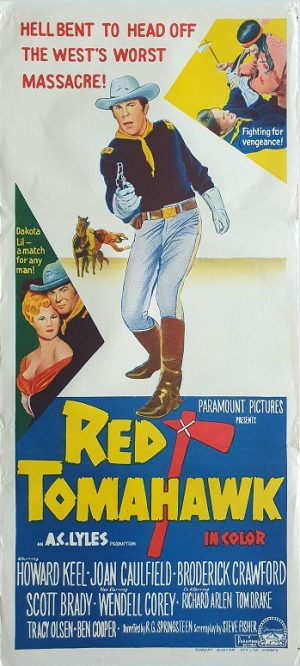 Red Tomohawk Australian Daybill Movie Poster (22) Edited