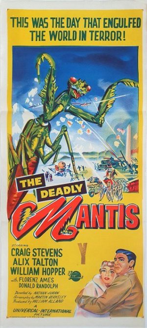 The Deadly Mantis Australian Daybill Movie Poster