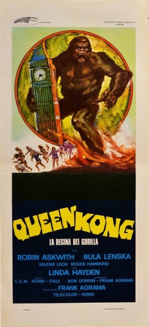 Locandina Queen Kong La Regina Dei Gorilla Askwith Lenska Hayden Agrama B01