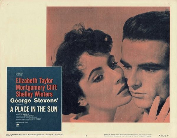 A Place In Thge Sun Us Lobby Card 1959 Rerelease Elizabeth Taylor Shelly Winters Montgomery Clift (2)