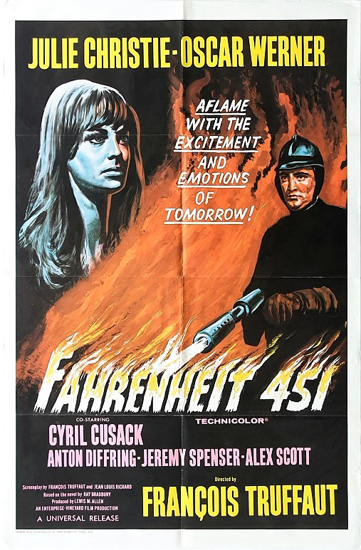 Fahrenheit 451 Us One Sheet Movie Poster International Style Art (1)