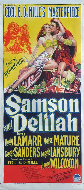 Samson And Delilah Australian Daybill Movie Poster (42) Edited