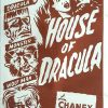 The House Of Dracula Australian Daybill Movie Poster