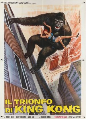 Italian King Kong Vs Godzilla Movie Poster