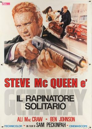 Italian The Getaway Movie Poster Steve Mcqueen