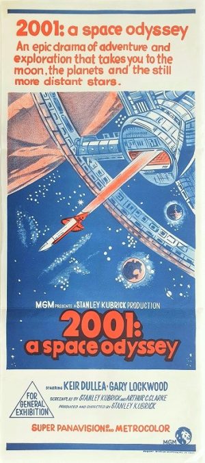 2001 A Space Odyessey Australian Daybill Movie Poster Kubrick