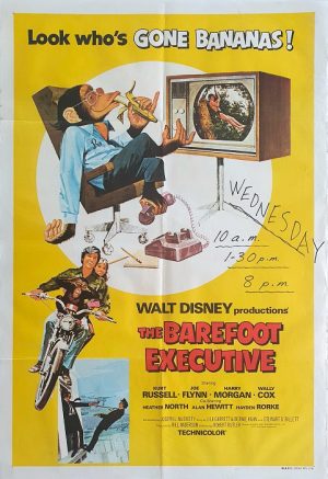 The Barefoot Executive Australian One Sheet Movie Poster Walt Disney (1)