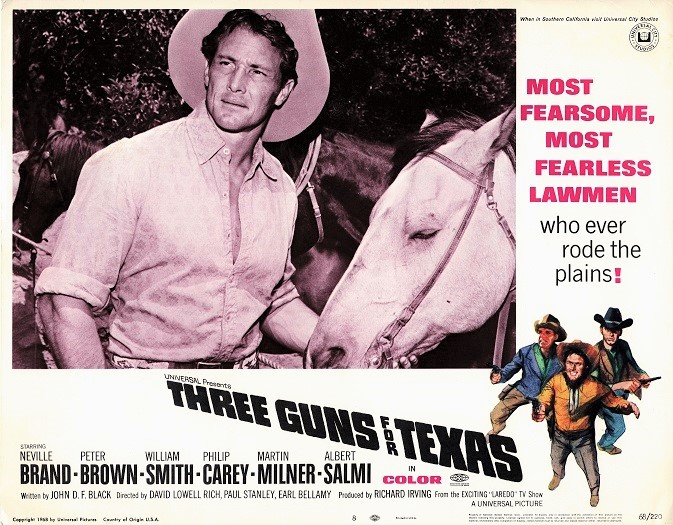 Three Guns For Texas Us Lobby Card (24)