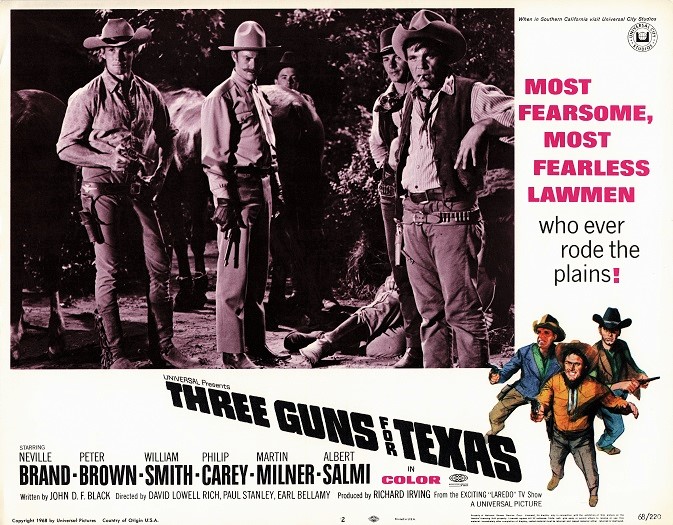 Three Guns For Texas Us Lobby Card (41)