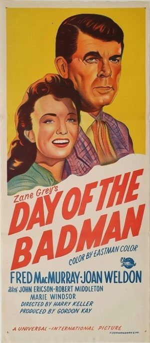 Day Of The Badman Australian Daybill Movie Poster