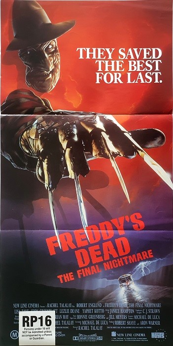 Freddys Dead The Final Nightmare Daybill Poster Australian Daybill Movie Poster (1)
