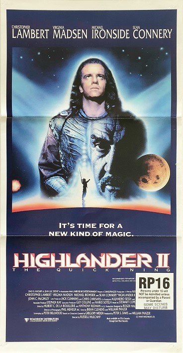Highlander 2 Australian Daybill Movie Poster (5)
