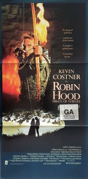 Robin Hood Prince Of Thieves Australian Daybill Movie Poster (3)