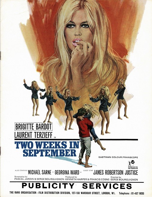 2 Weeks In September Uk Press Book Brigitte Bardot (1)