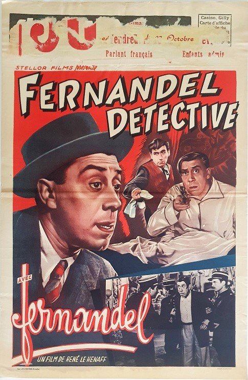 Fernandel Detective Belgium Movie Poster (1)