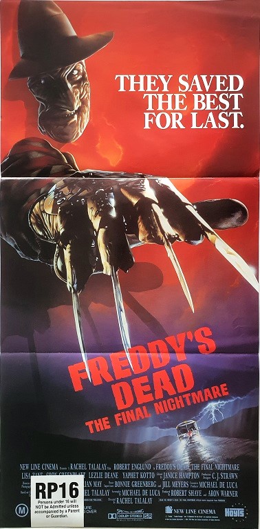 Freddys Dead The Final Nightmare Australian Horror Daybill Movie Poster (1)