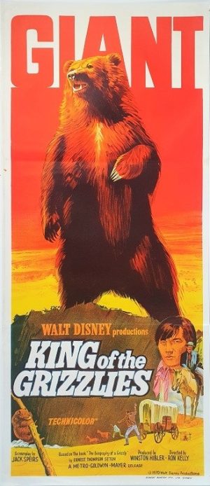 Giant King Of The Grizzlies Australian Daybill Movie Poster (6)