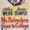 Mr Belvedere Goes To College Australian Daybill Movie Poster Shirely Temple