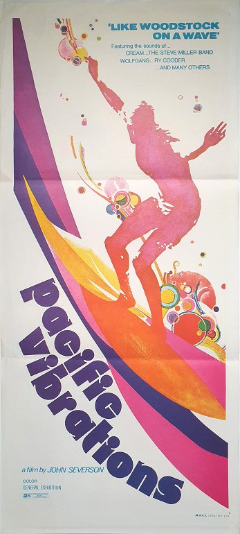 Pacific Vibrations Australian Daybill Surfing Movie Poster (1)