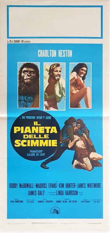 Planet Of The Apes Italian Locandina Movie Poster (5)