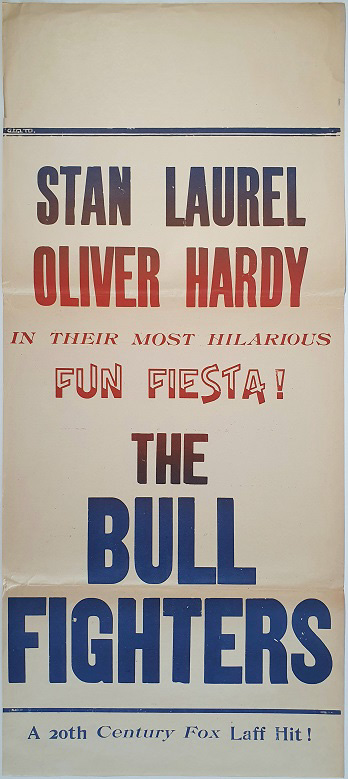 The Bull Fighters Laurel And Hardy New Zealand Daybill Movie Poster