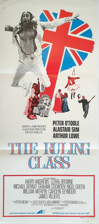 The Ruling Class Australian Daybill Movie Poster