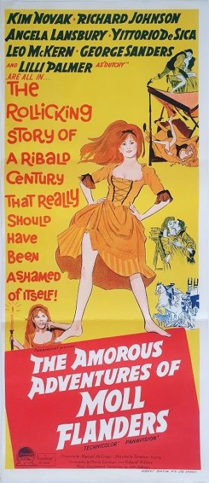 The Amorous Adventures Of Moll Flanders Kim Novak Australian Daybill Movie Poster (1)