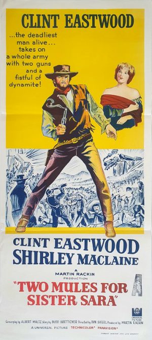 Two Mules For Sister Sara Australian Daybill Movie Poster Clint Eastwood (1)