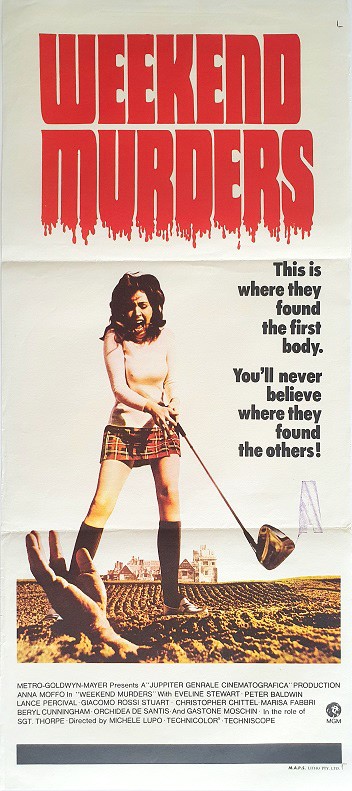 Weekend Murders Australian Daybill Movie Poster (3) Edited