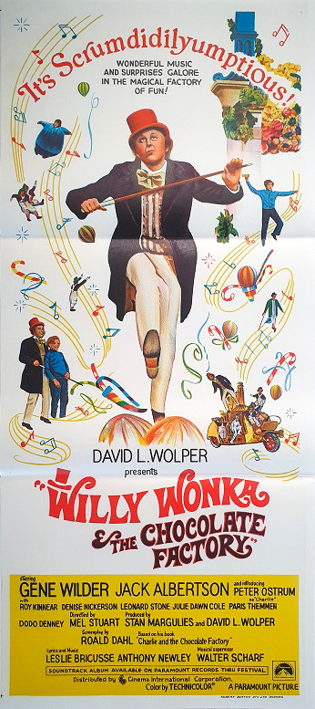 willy wonka and the chocolate factory poster