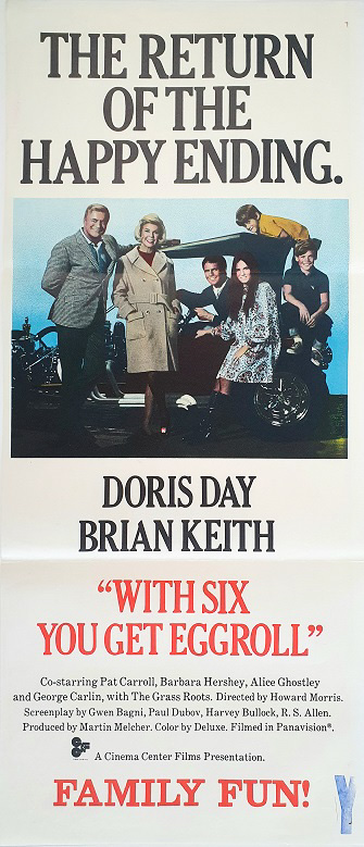With Six You Get Eggroll Dorris Day Australian Daybill Movie Poster