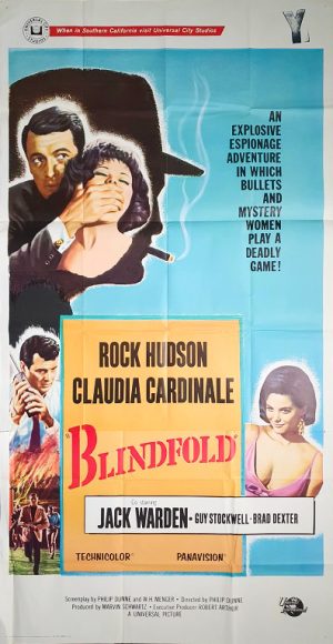 Blindfold Rock Hudson 3 Sheet Movie Poster (1) Edited