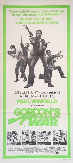 Gordons War Australian Daybill Movie Poster