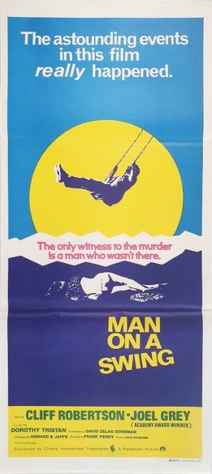 Man On A Swing Australian Daybill Movie Poster