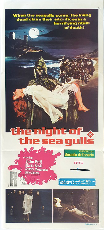 Night Of The Seagulls Australian Daybill Movie Poster